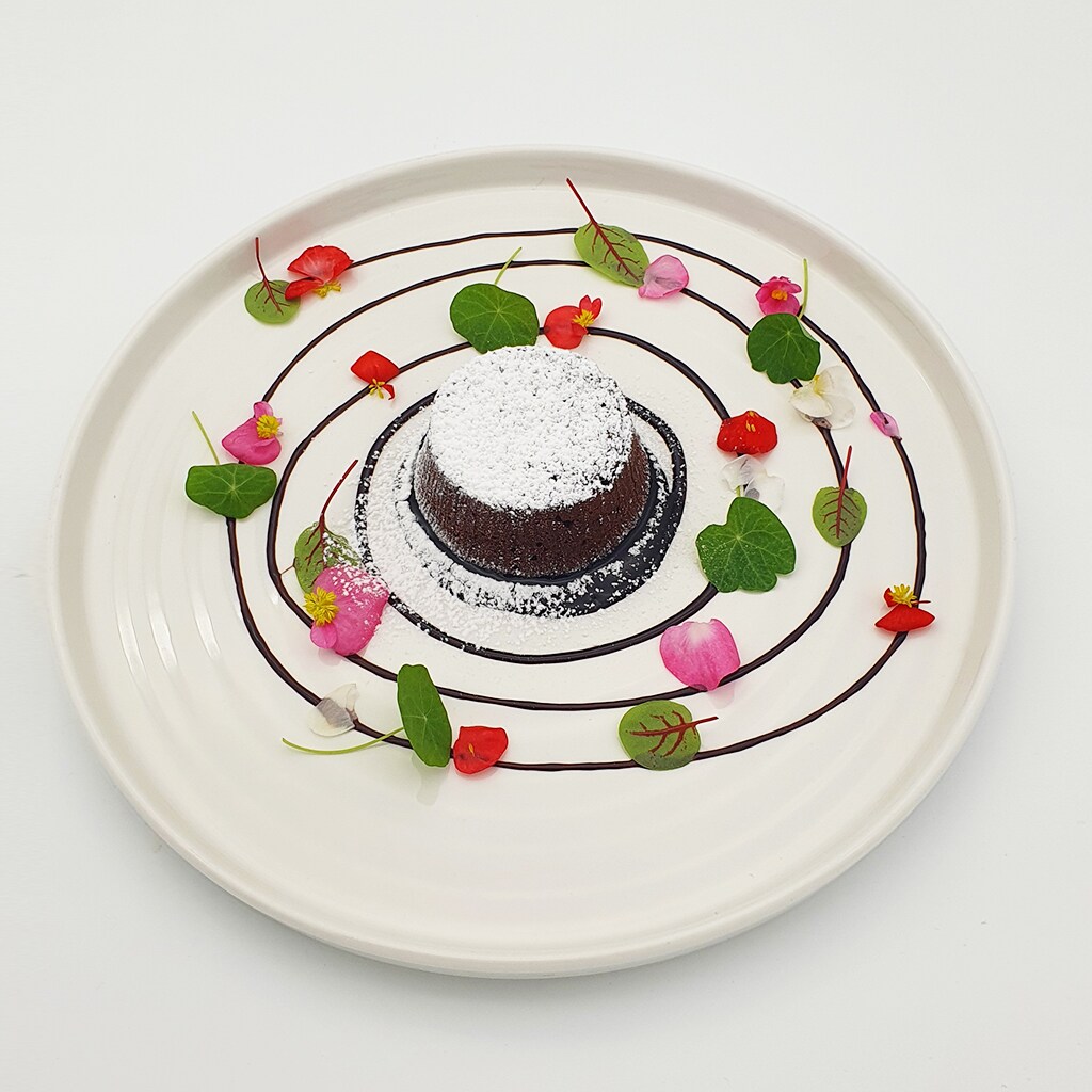 Souffle din ciocolata neagra cu infuzie de citrice